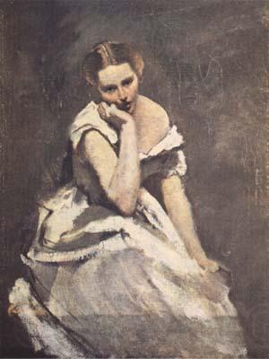 Jean Baptiste Camille  Corot La melancolie (mk11)